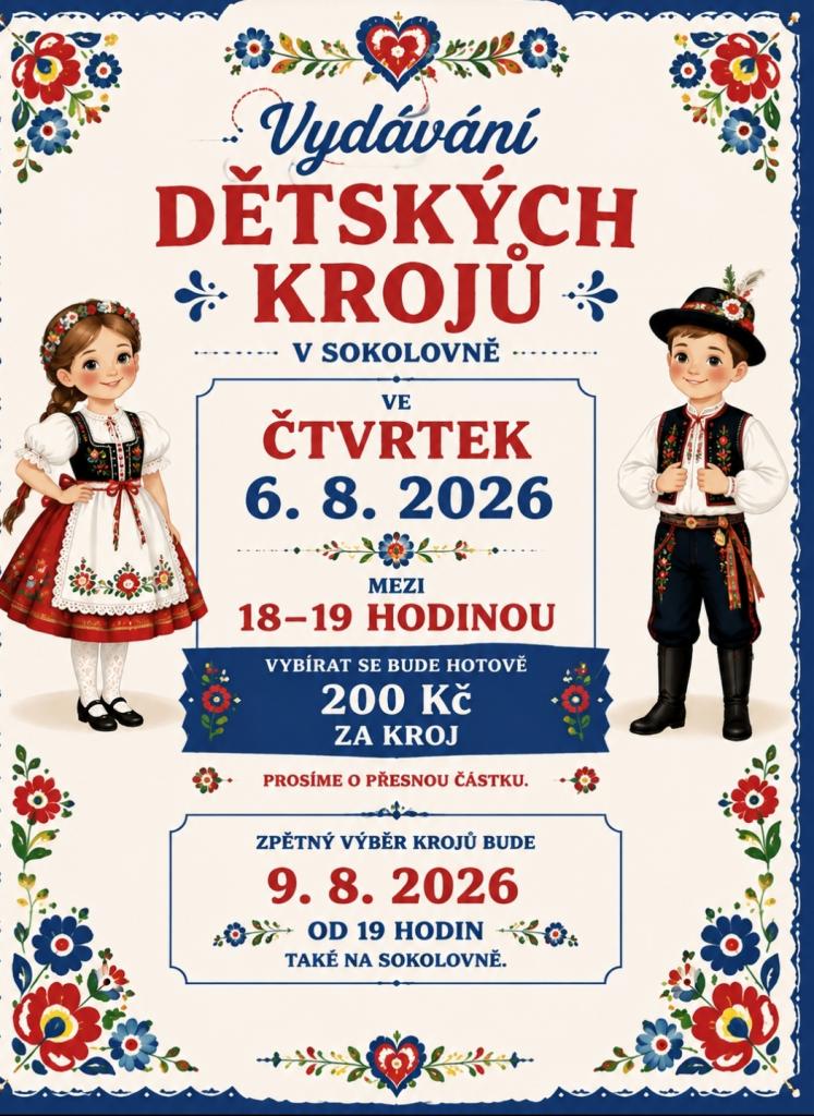 Výdej dětských krojů 