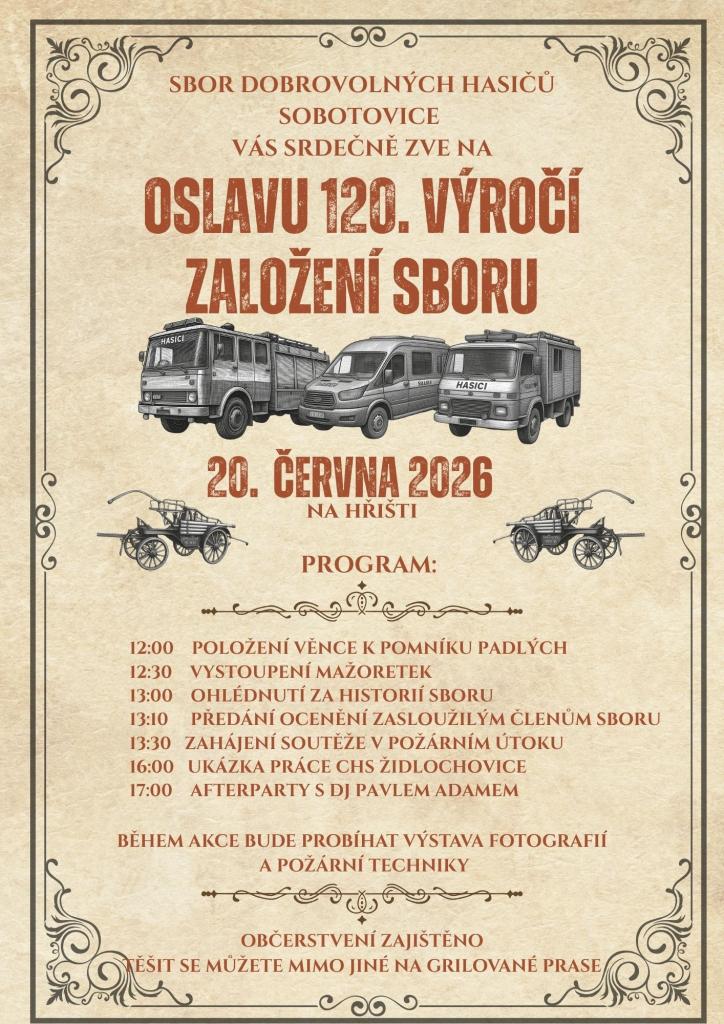 Oslava 120.&nbsp;výročí založení sboru v&nbsp;Sobotovicích