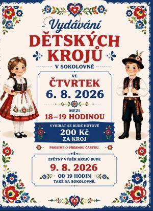 Výdej dětských krojů 